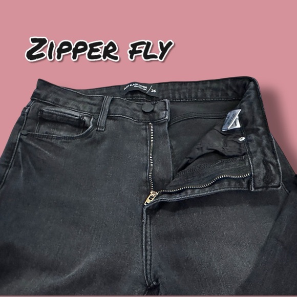 EUC Just Black Denim “The Fall Flare” High Rise Flare Jeans in Washed Black. 26 - Picture 9 of 11